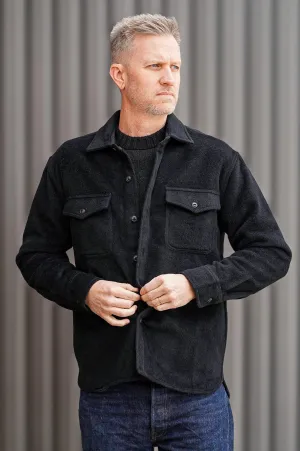 3sixteen USN Overshirt - Black Wool/Angora