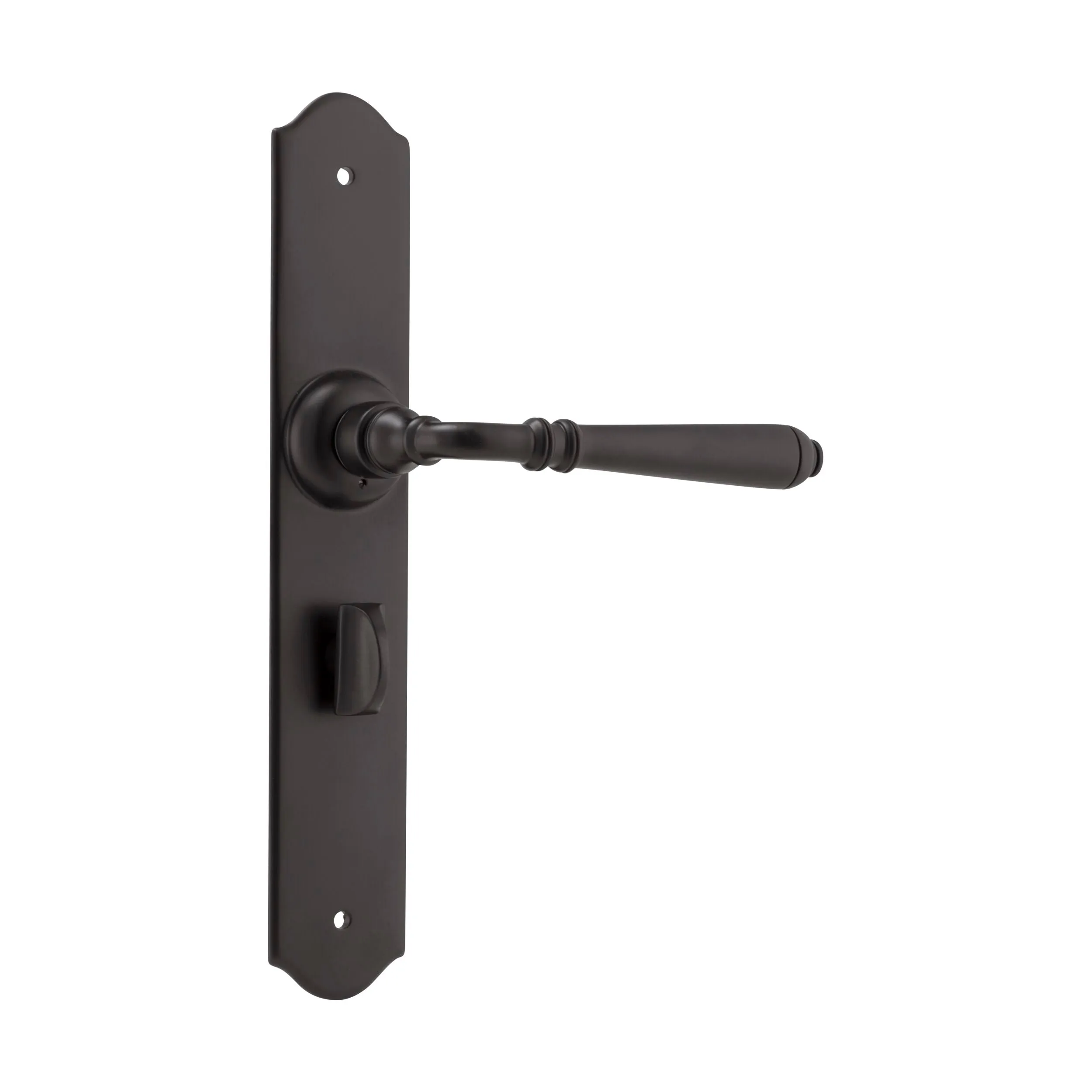 9620P Door Lever Reims Privacy Pair Matte Black H240xW40xP70mm