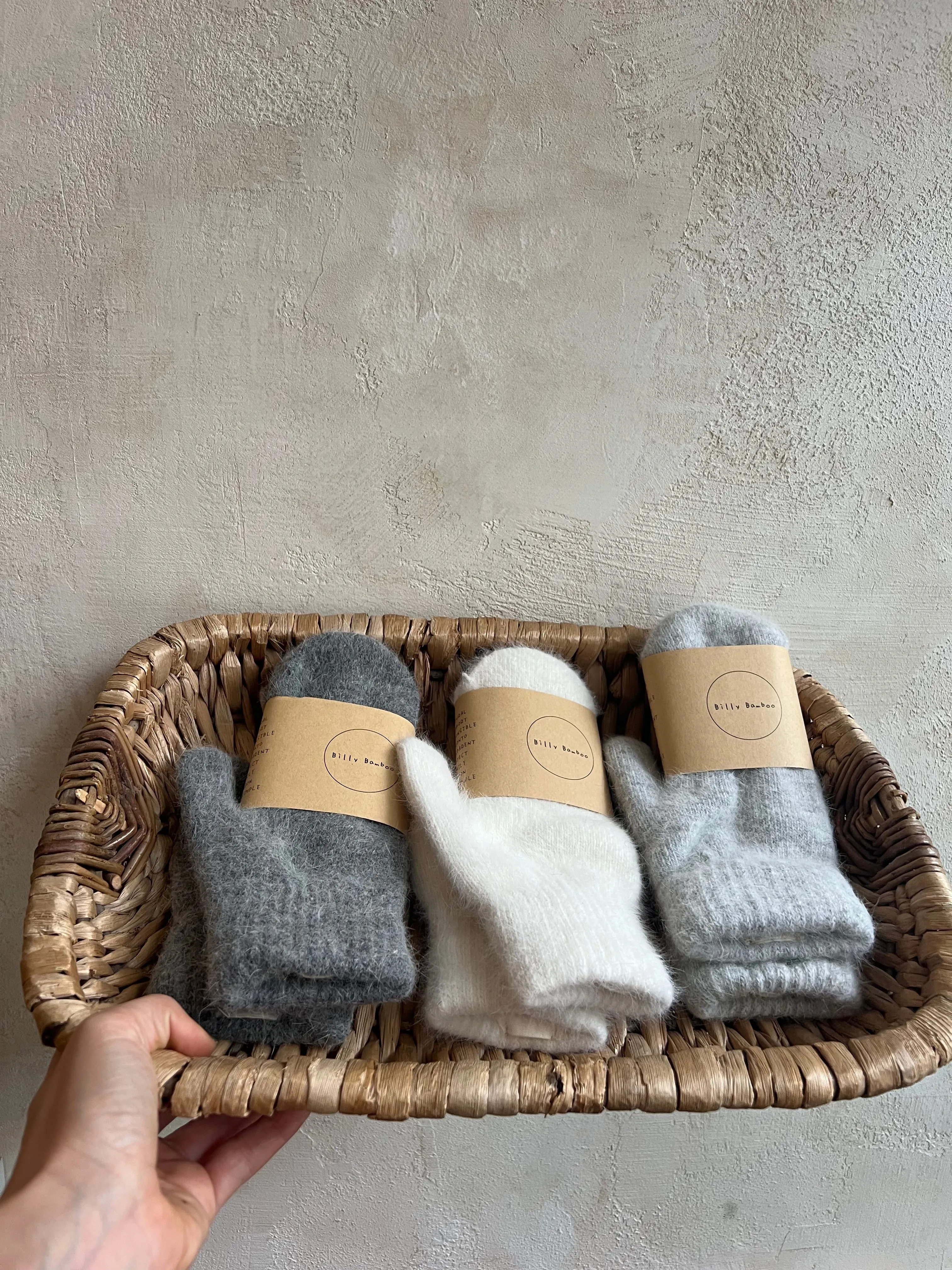 Angora Wool Mittens by Billy Bamboo