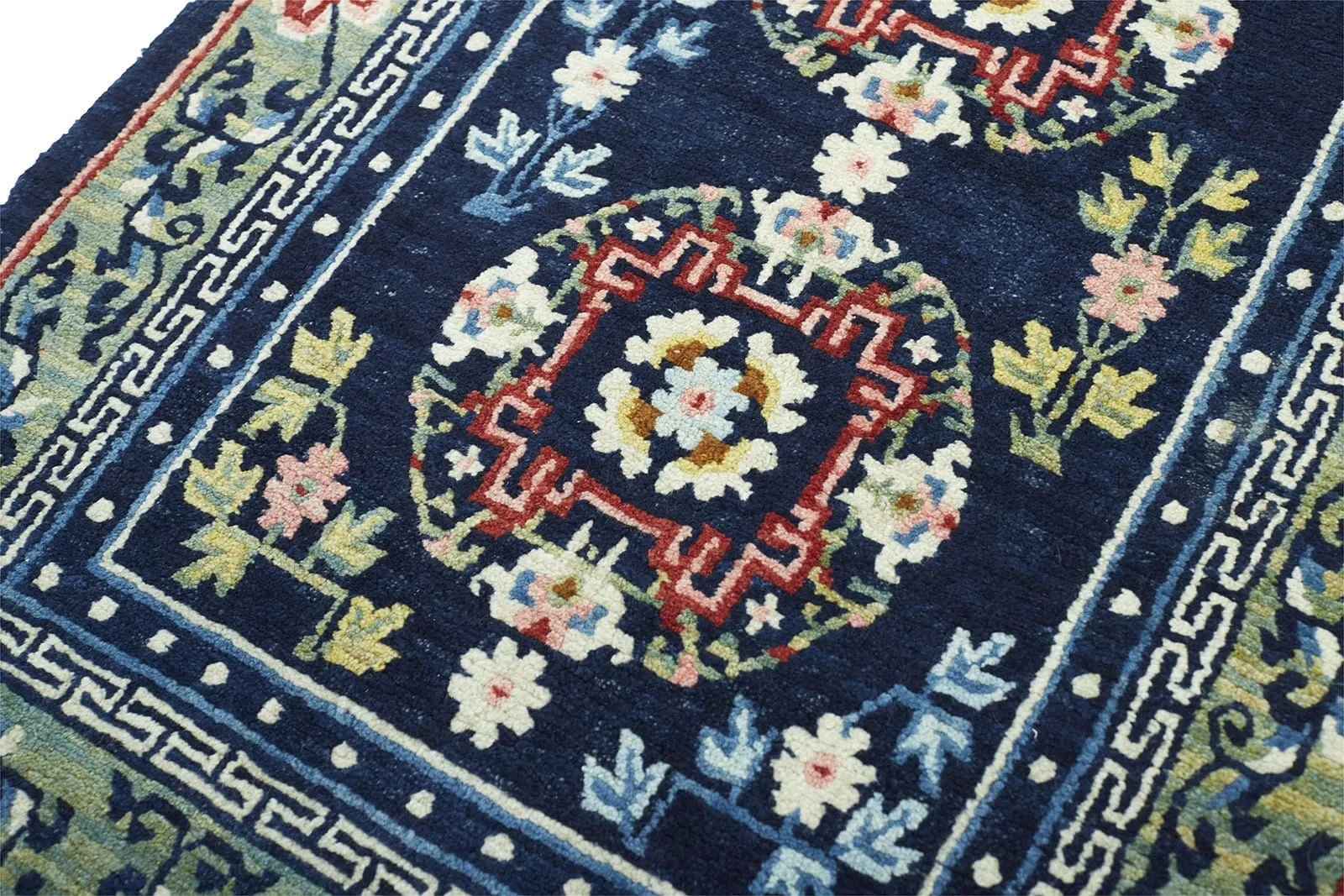 ANTIQUE TIBETAN KHADEN 2' 3" x 4' 2" Late 19th C