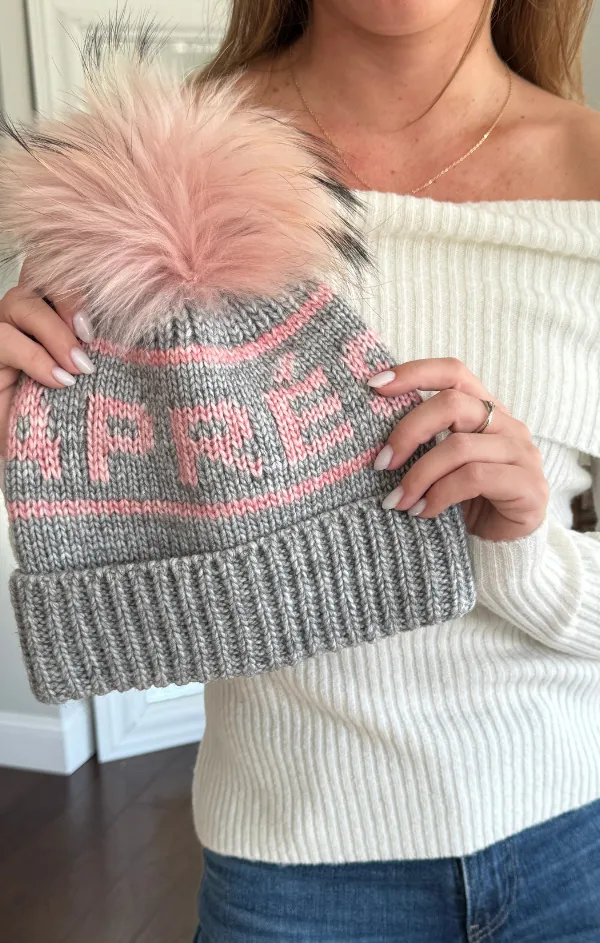 Apres Pom Pom Beanie Ski Hat