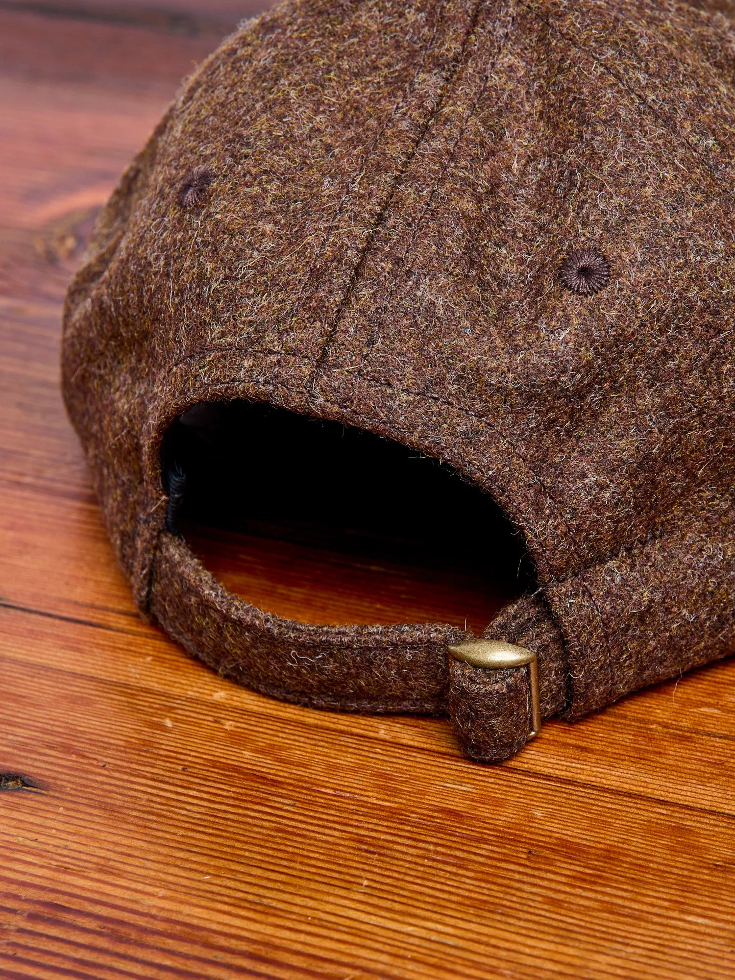 Baseball Hat in Medium Brown Wool