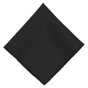 Black Matte Finish Pocket Square