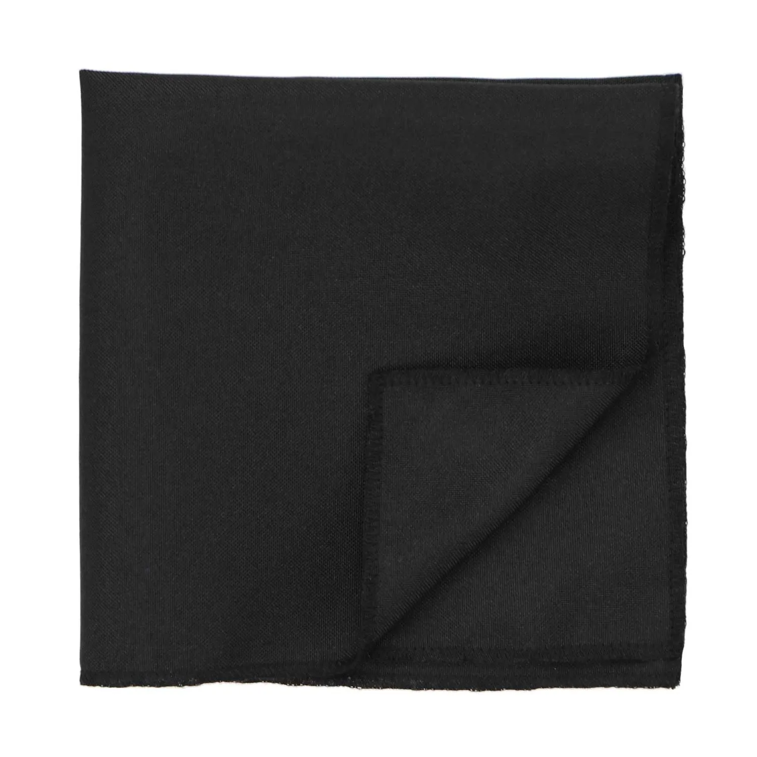 Black Matte Finish Pocket Square