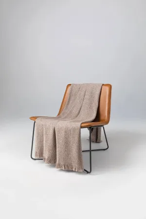 Brushed Bouclé Cashmere Silk Throw