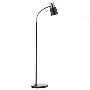 Dar BON4954 | Bond Floor Lamp | Black & Copper