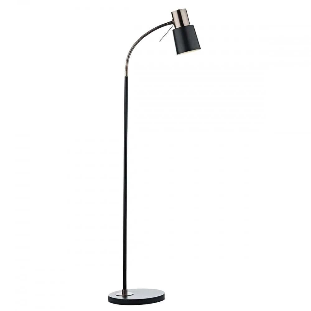 Dar BON4954 | Bond Floor Lamp | Black & Copper