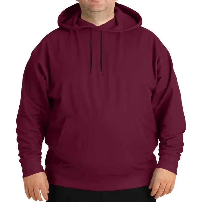 Dark Pink Hoodie | Unisex | with PLUS sizes | C0M100Y25K80