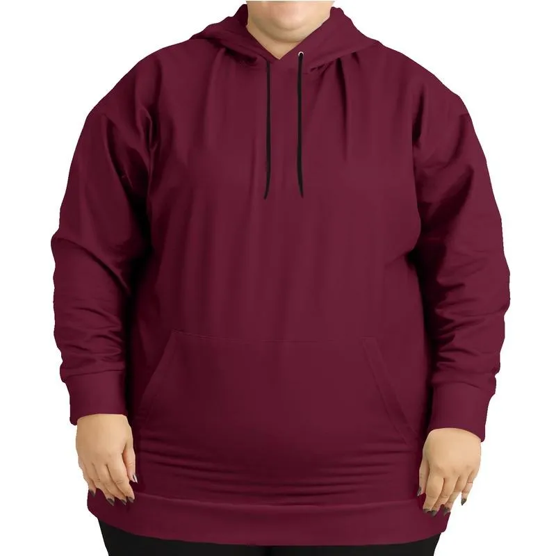 Dark Pink Hoodie | Unisex | with PLUS sizes | C0M100Y25K80