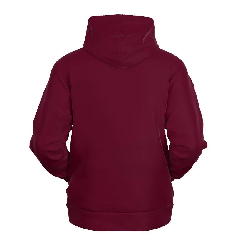 Dark Pink Hoodie | Unisex | with PLUS sizes | C0M100Y25K80