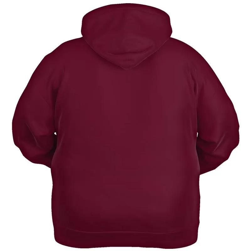 Dark Pink Hoodie | Unisex | with PLUS sizes | C0M100Y25K80