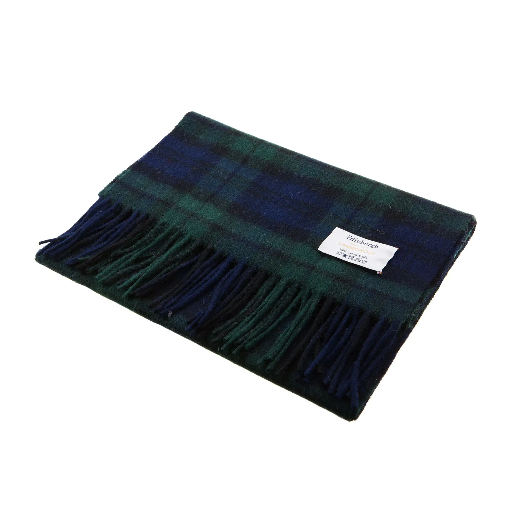 Edinburgh 100% Lambswool Scarf  Black Watch