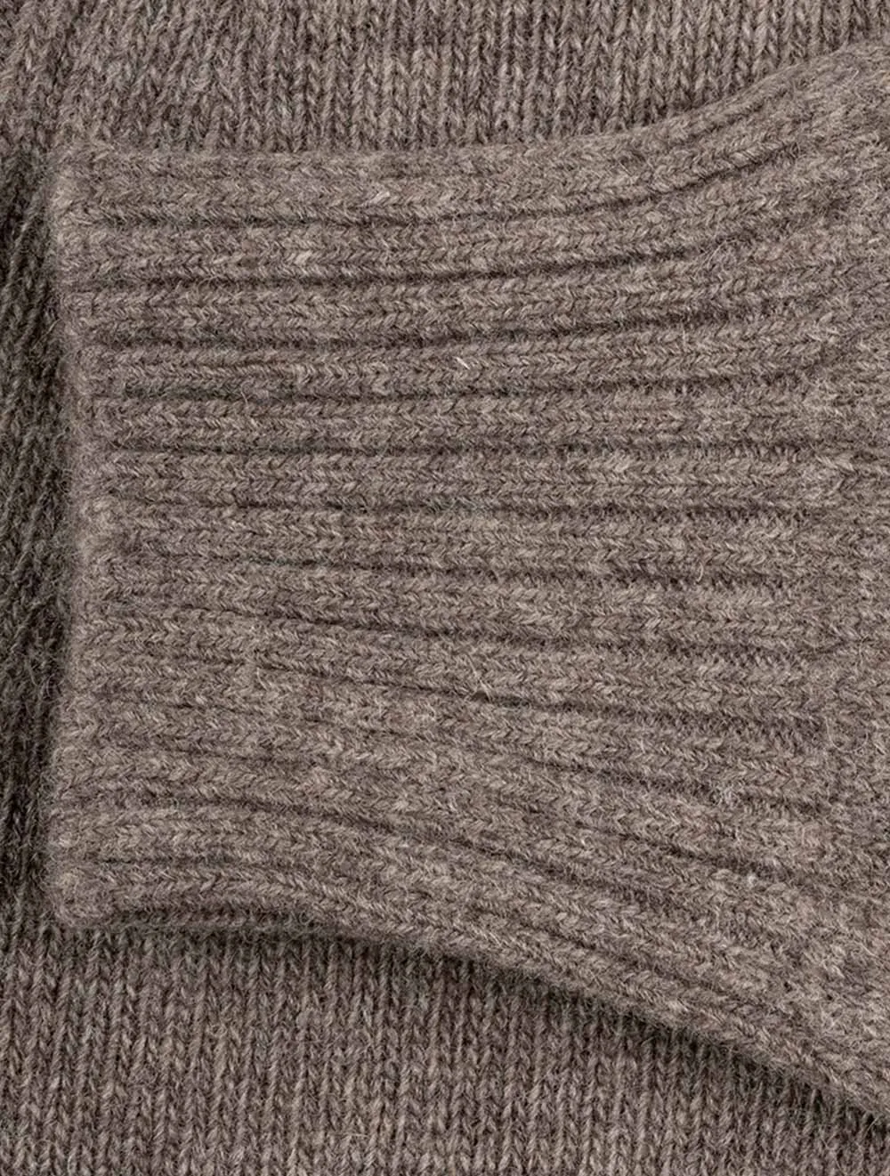Essential Lambwool Half Zip Dark Stone