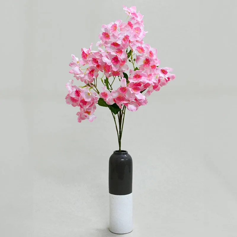 Faux Everlasting Daffodil Flower Stick - Pink