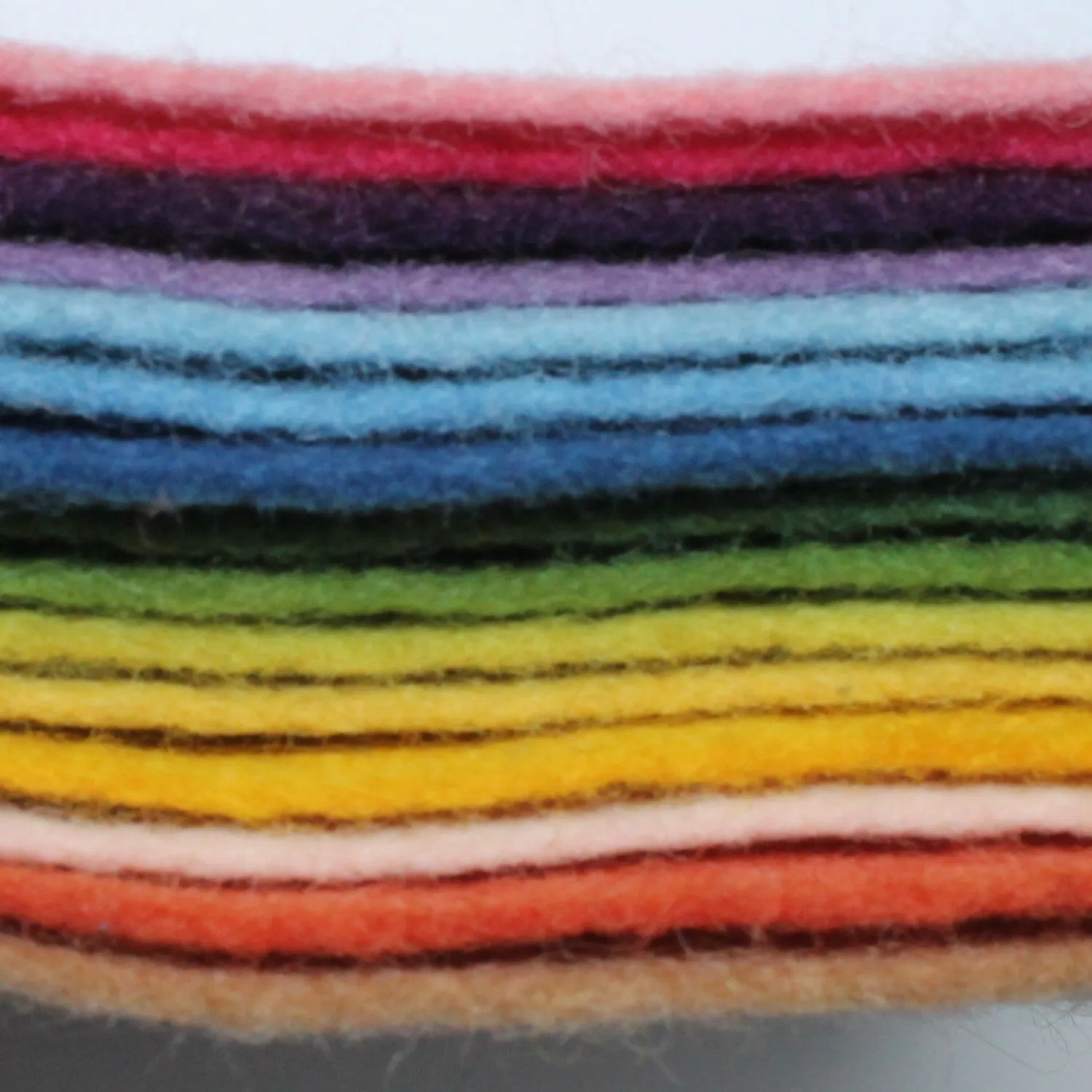 Filges Wool Felt Bioland- Assorted 15 Colour Pack, Organic Wool
