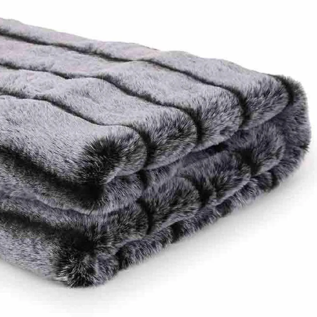 Grey Throw For Living Room | Soft Sofa Throws