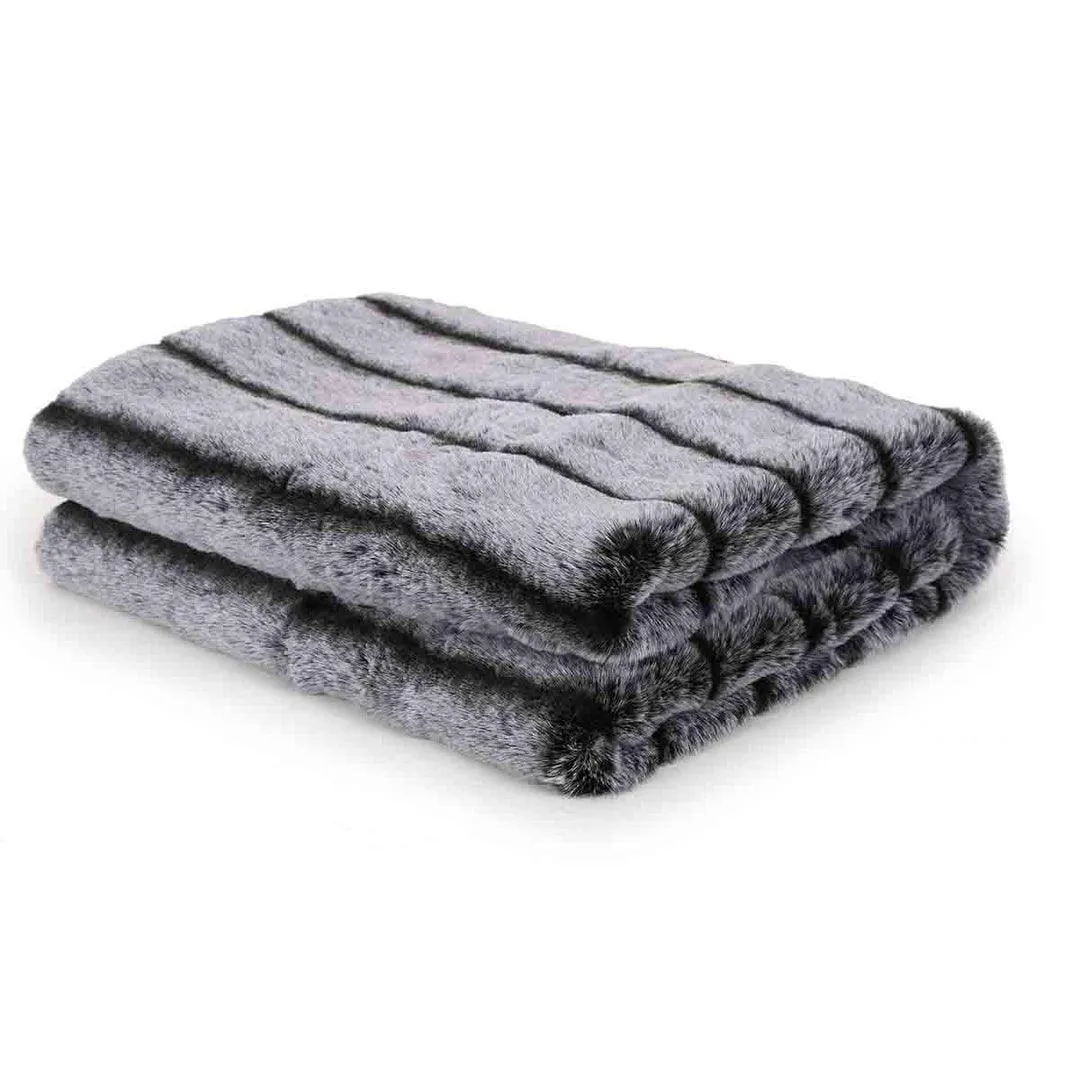 Grey Throw For Living Room | Soft Sofa Throws
