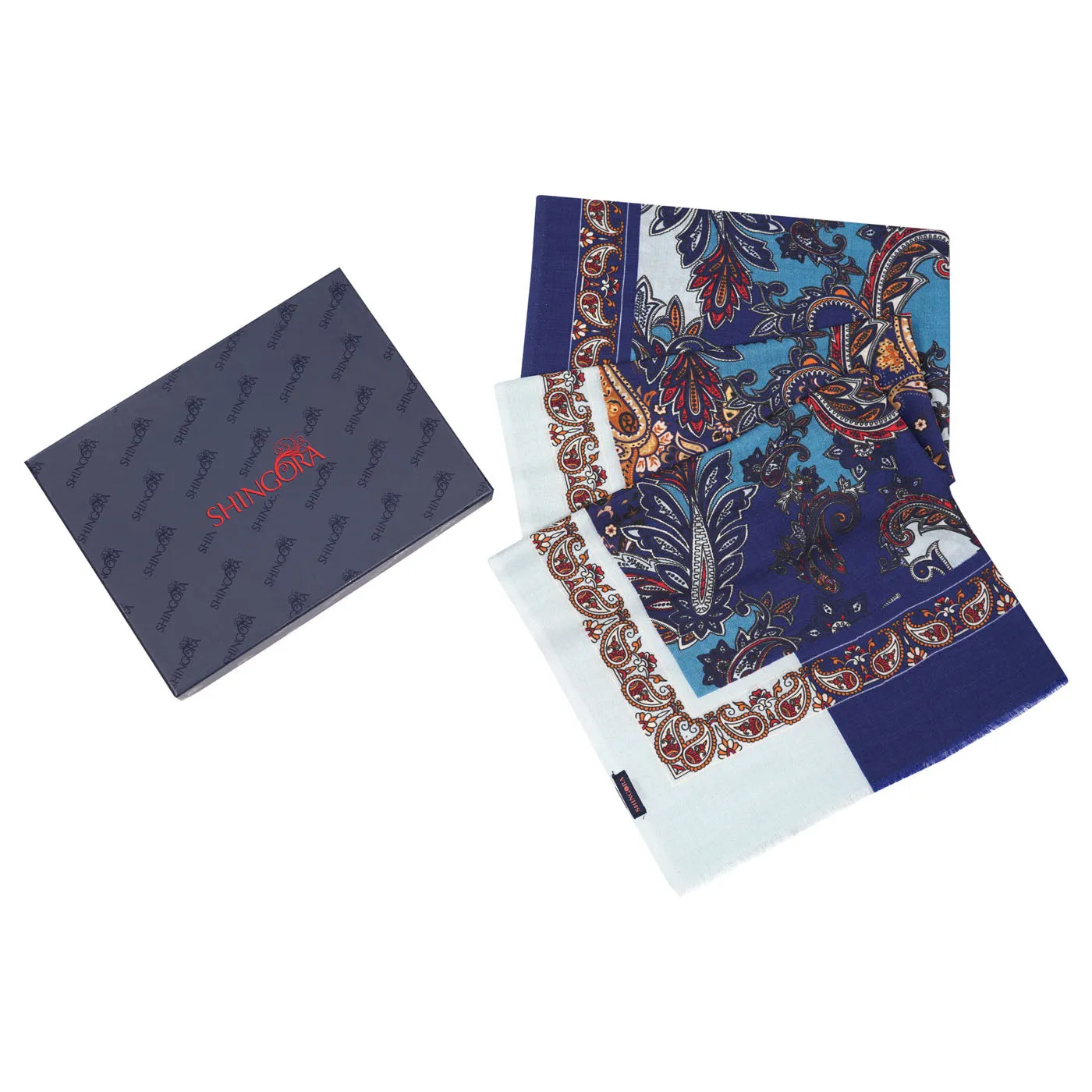 Kalamkari Printed Wool Silk Stole