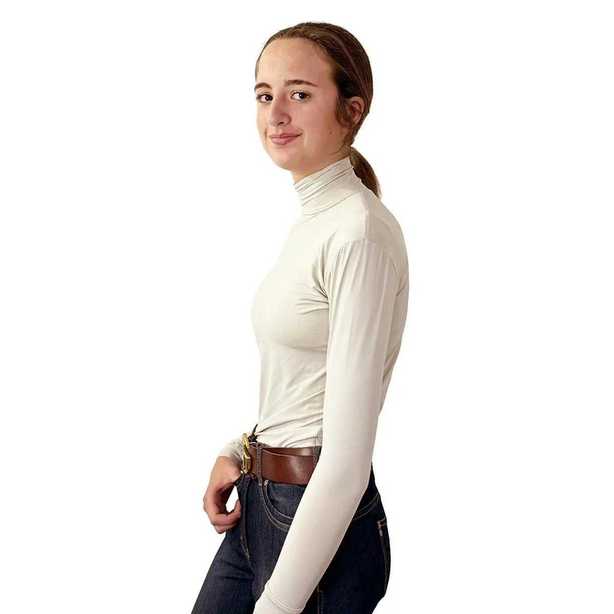 Kismet Alexa Solid Turtleneck Schooling Shirt