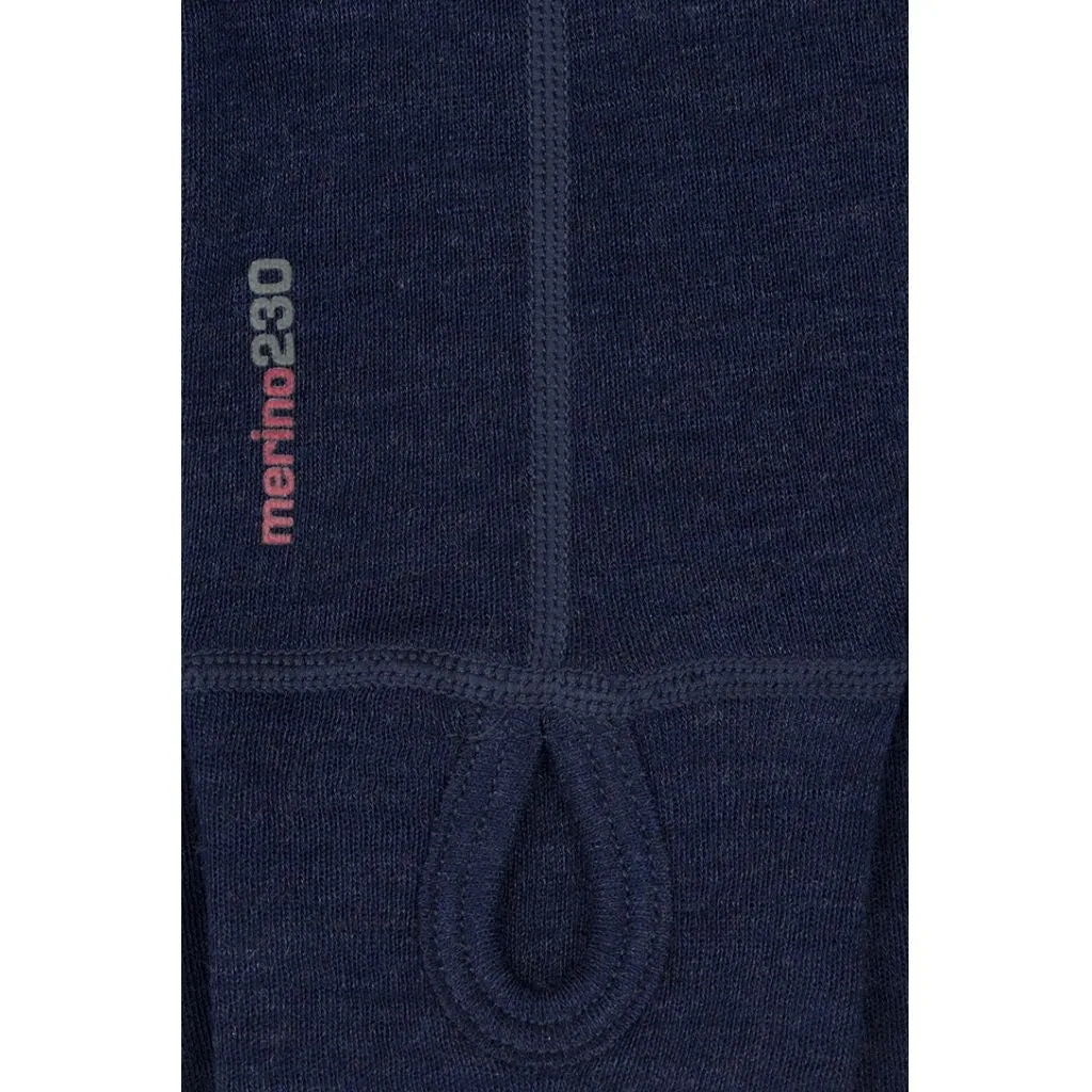Mens Merino Wool Crew Neck - Navy