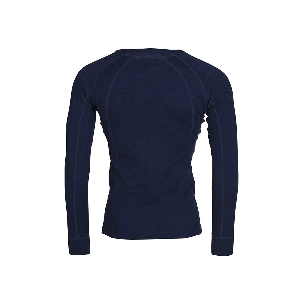 Mens Merino Wool Crew Neck - Navy