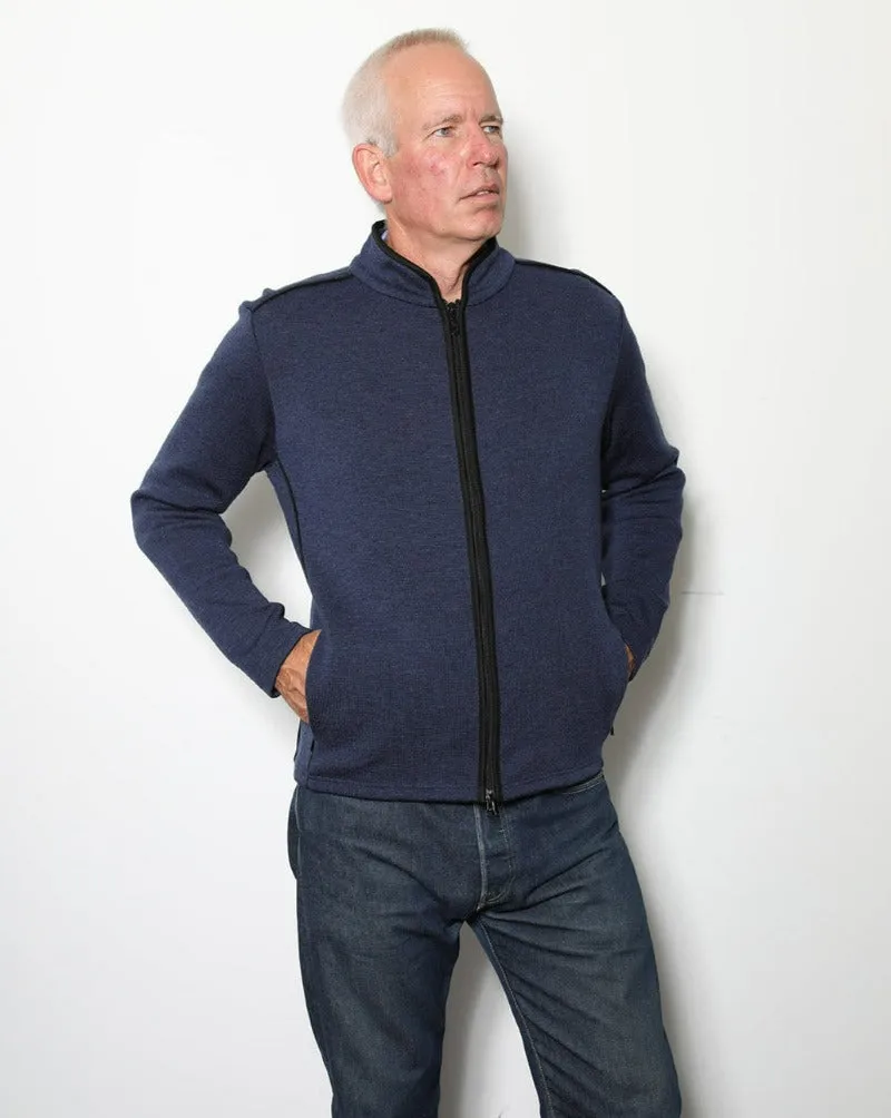 Mens Zip Thru Merino Plus Jacket with Pockets