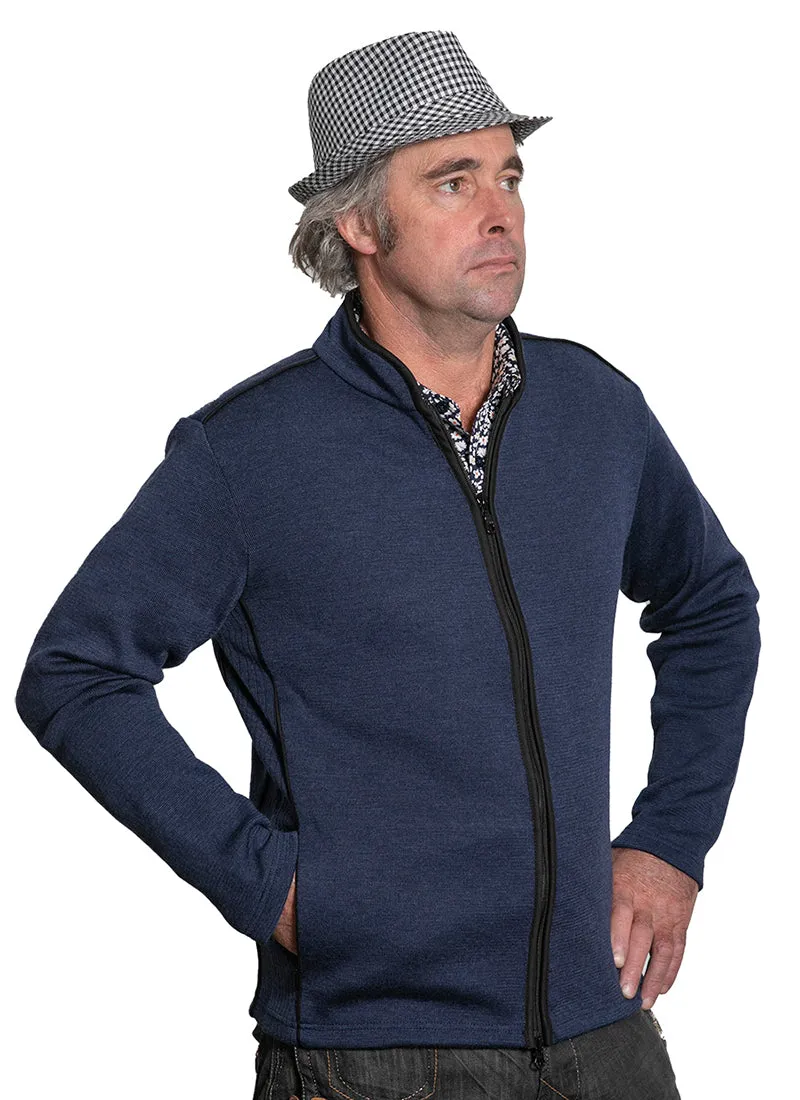 Mens Zip Thru Merino Plus Jacket with Pockets