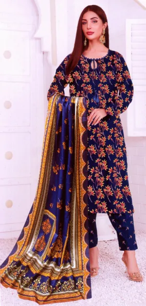Noor Jahan Printed Wool 3pc Mushq