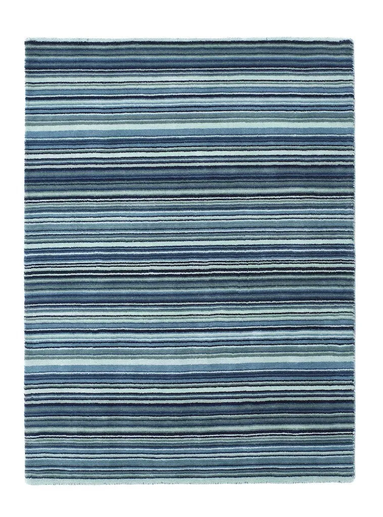 Origins Fine Stripes Blue / Beige Rug