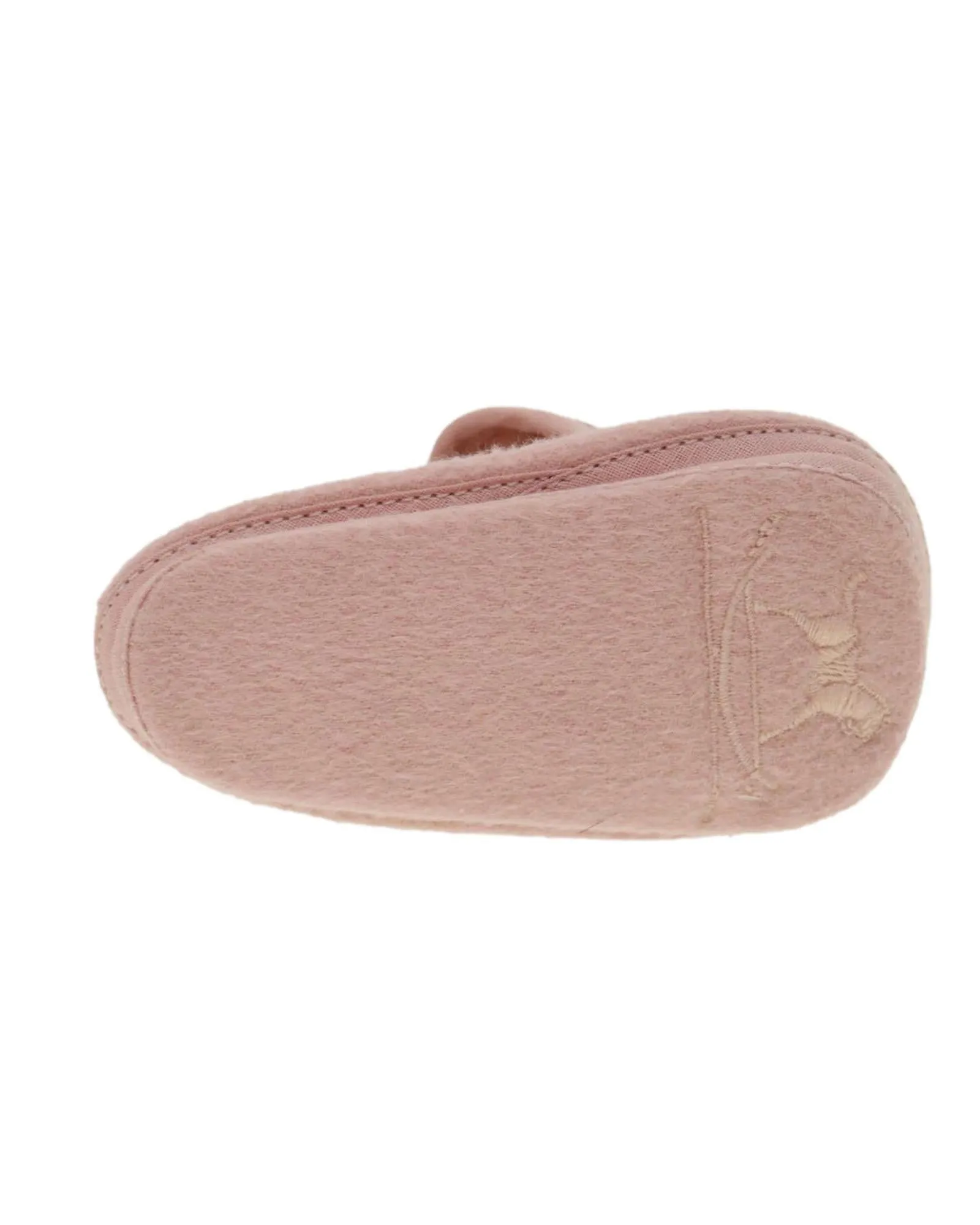 Pink Wool Baby Shoes by Hermes