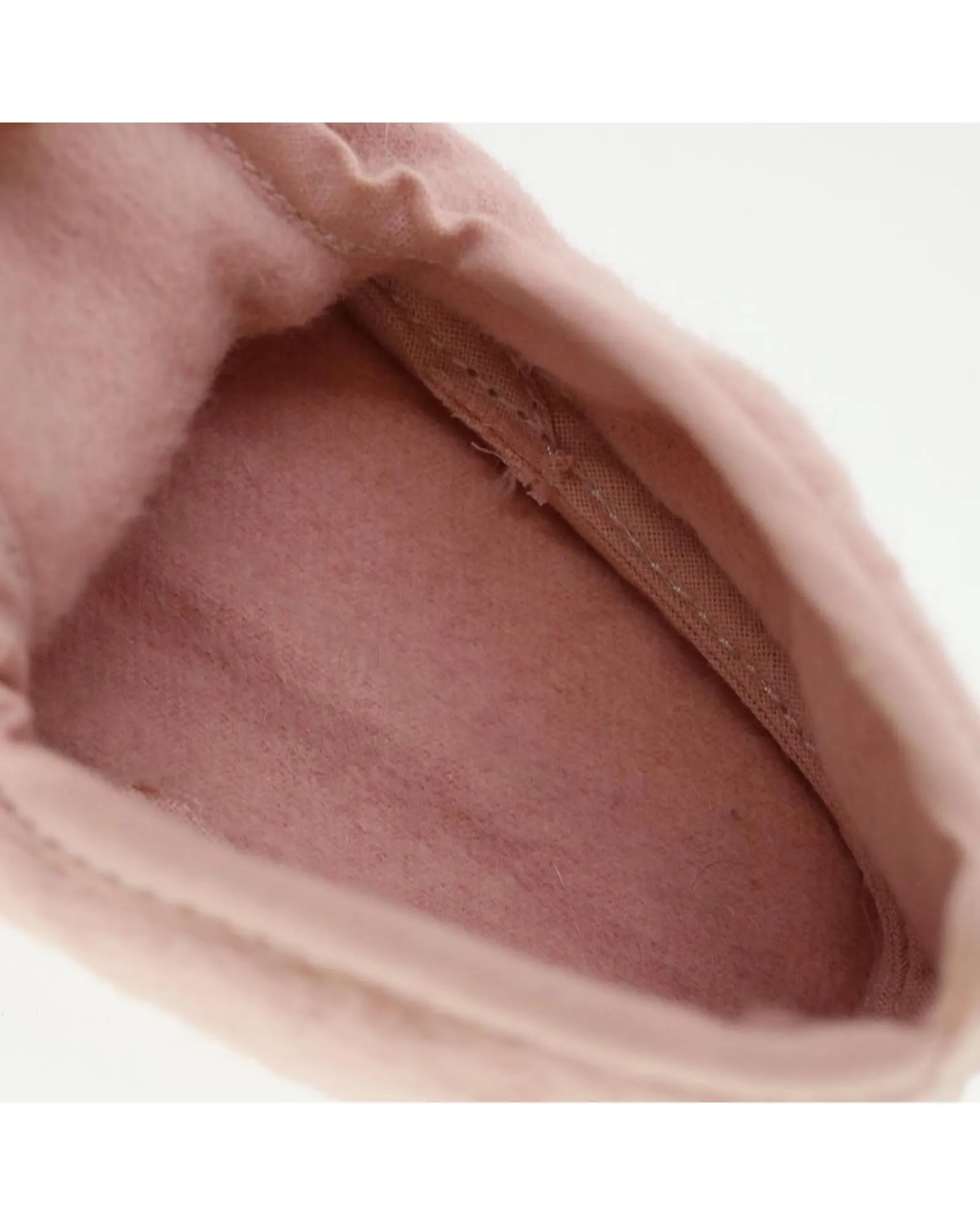 Pink Wool Baby Shoes by Hermes