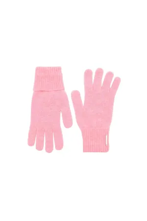 Pink Wool Cashmere Gloves
