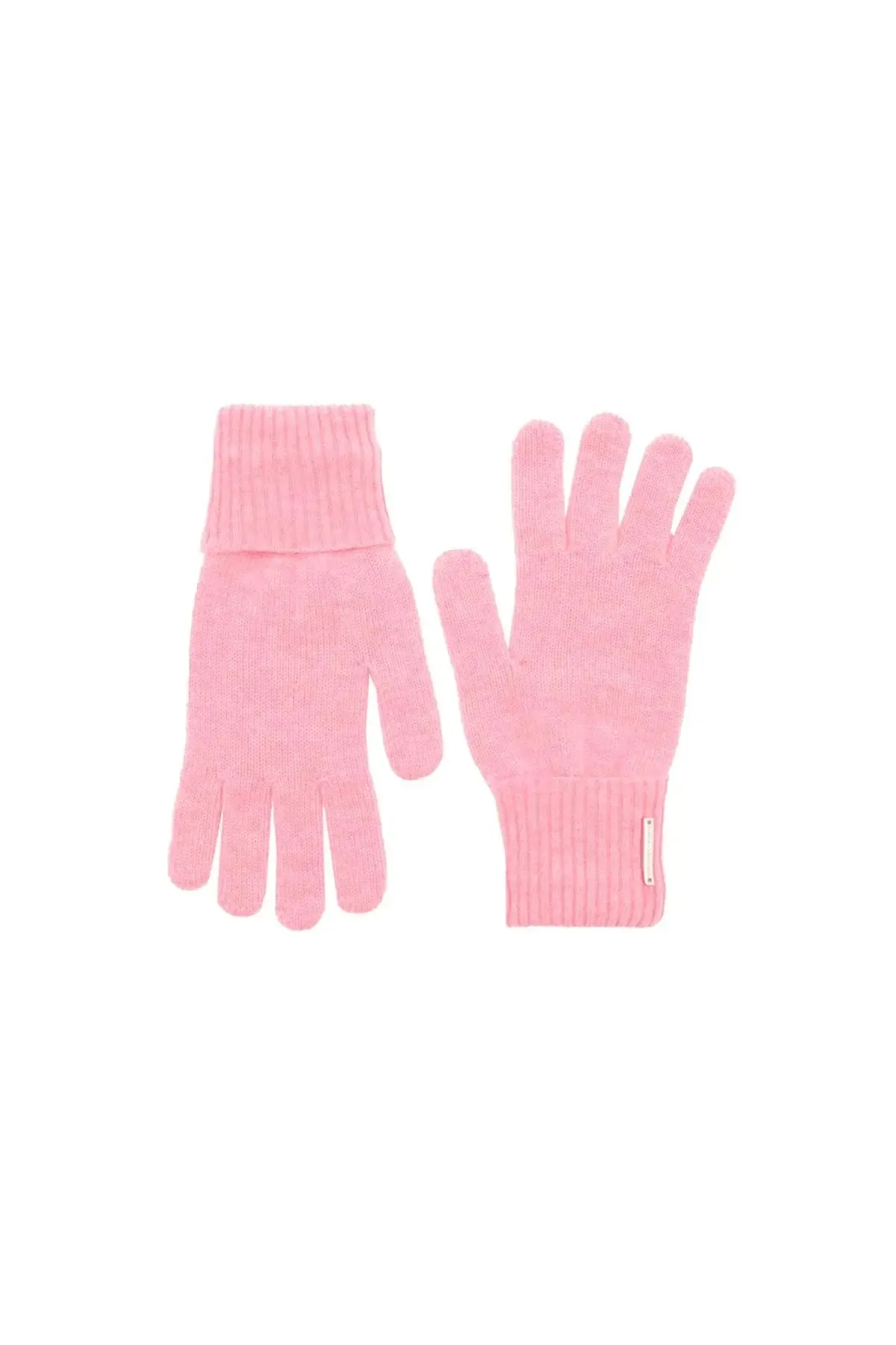 Pink Wool Cashmere Gloves