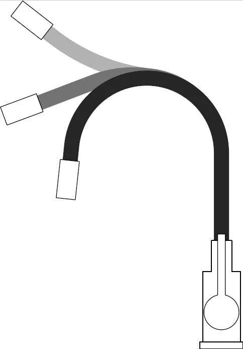 Quadron Maggie Stretch Mix&match kitchen tap, Black and Gold