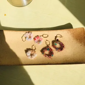 "Beams" Wool Clip Earrings