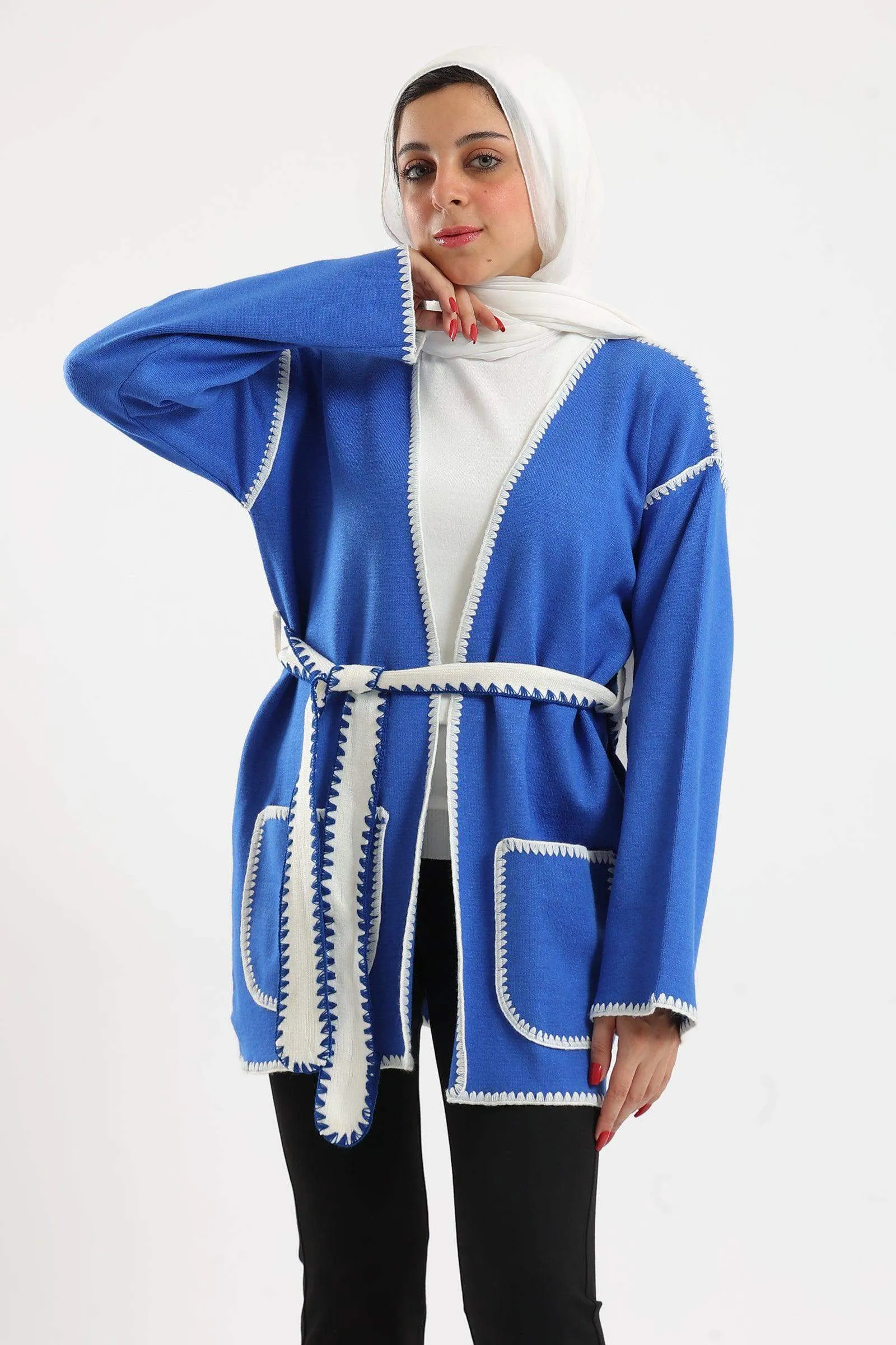 Self Tie Knitted Cardigan