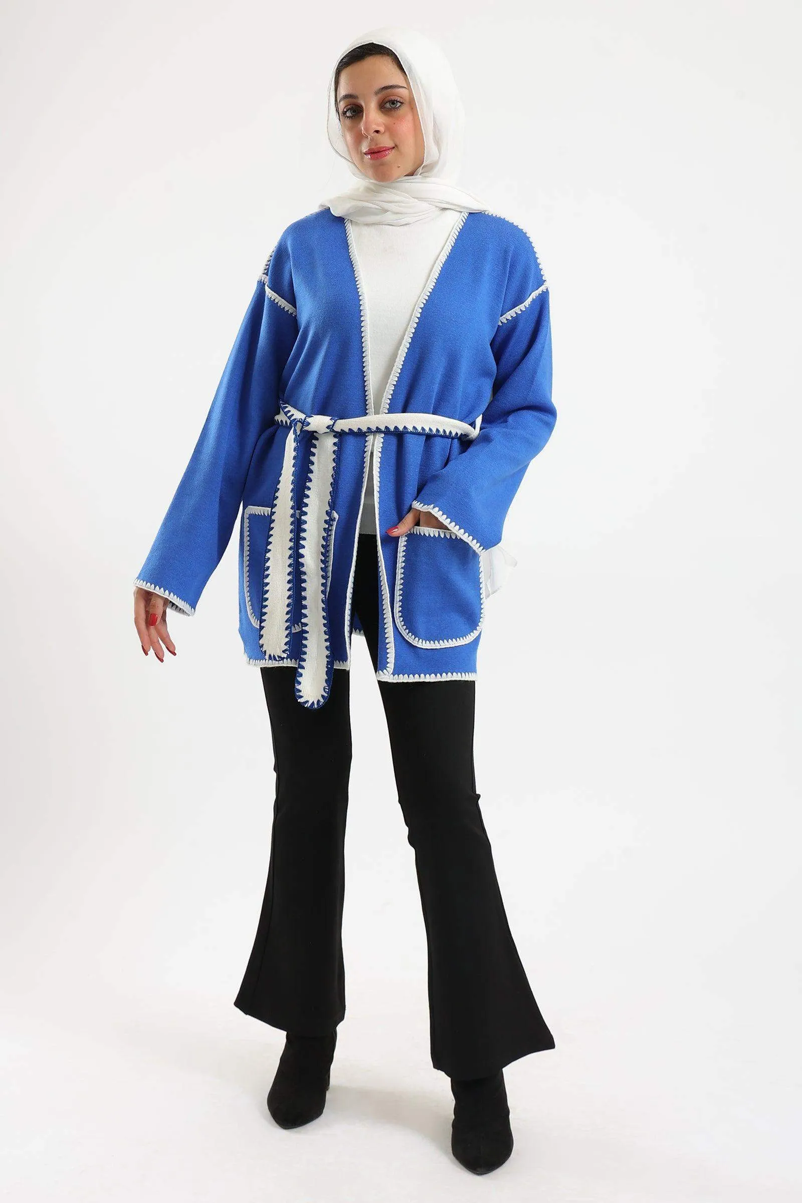 Self Tie Knitted Cardigan