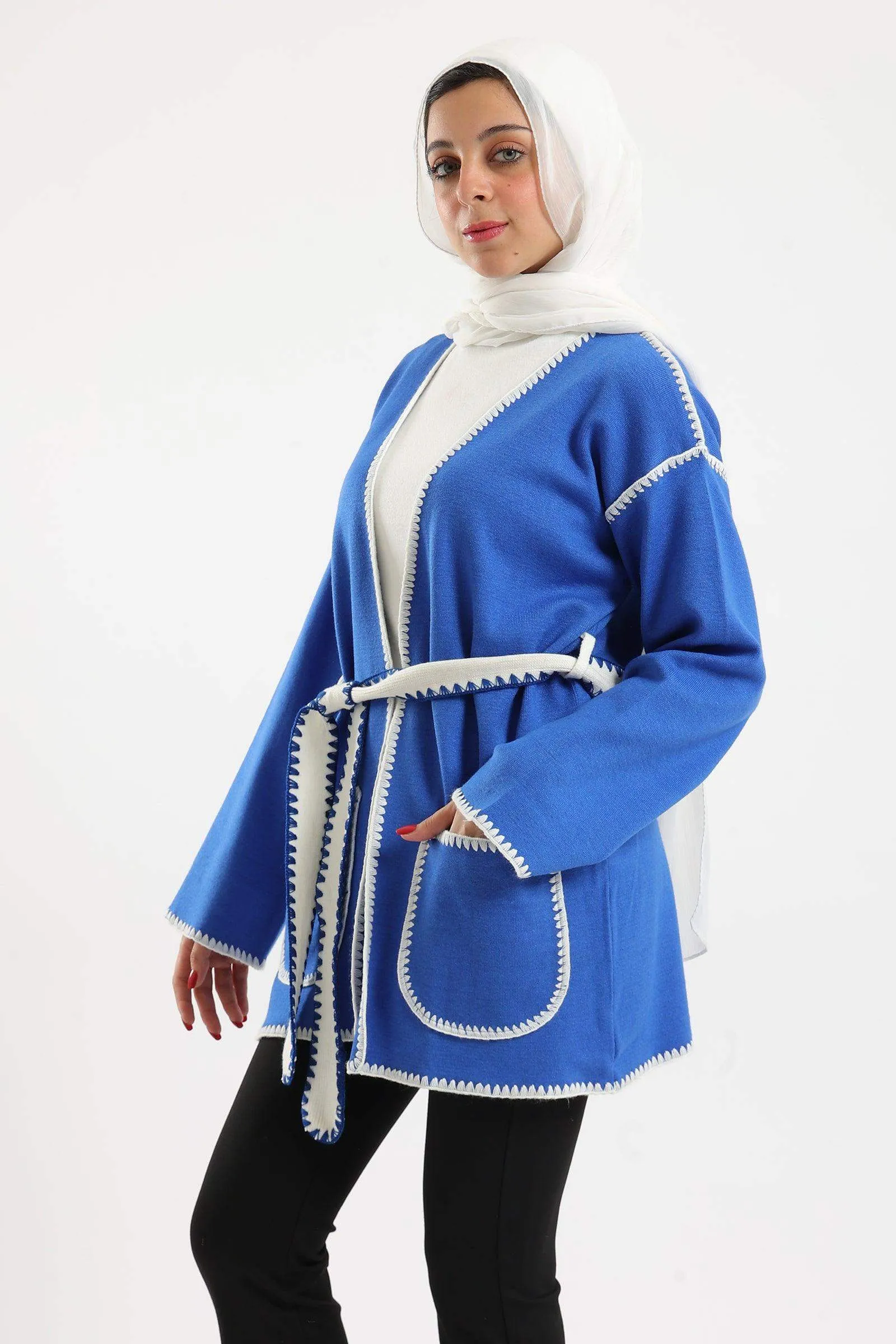 Self Tie Knitted Cardigan
