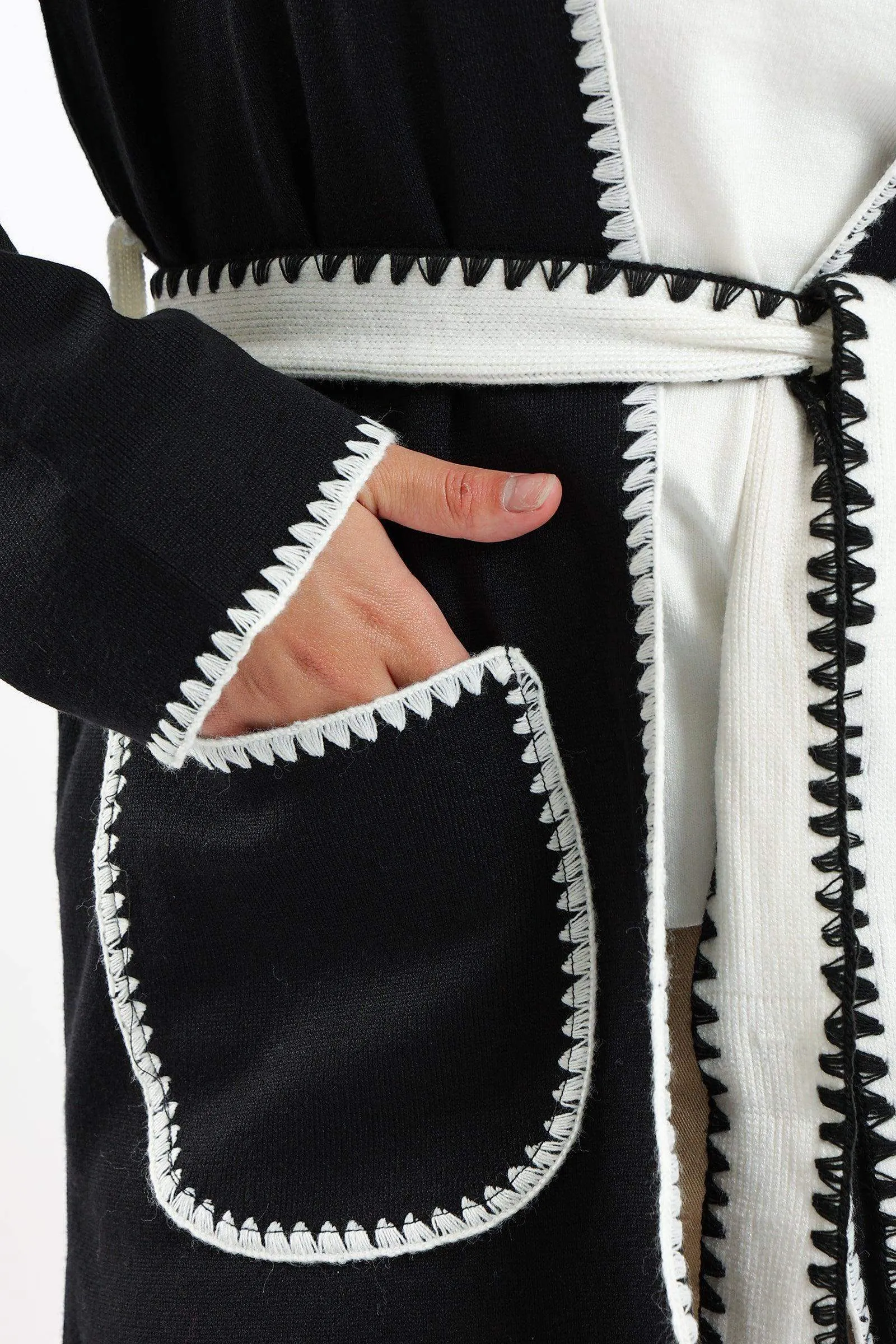 Self Tie Knitted Cardigan
