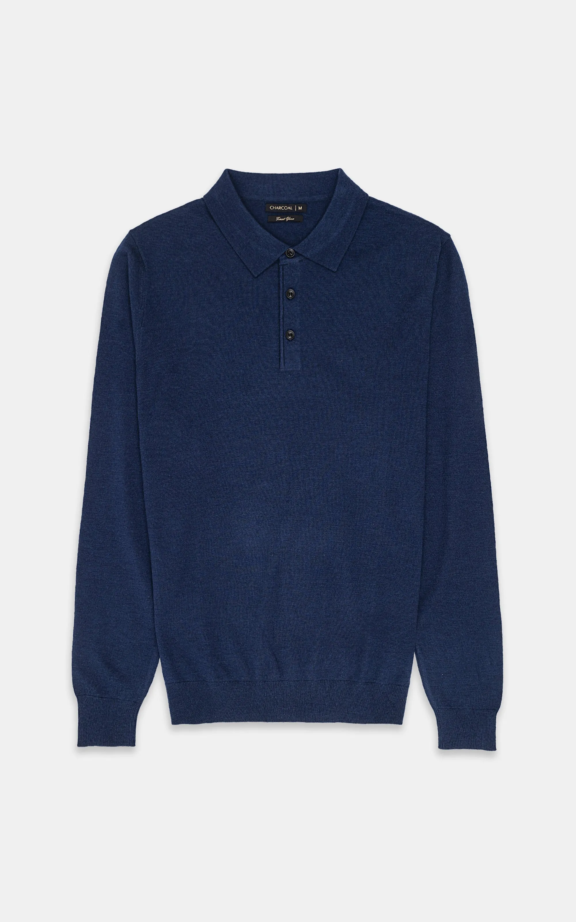 SWEATER WITH COLLAR NAVY