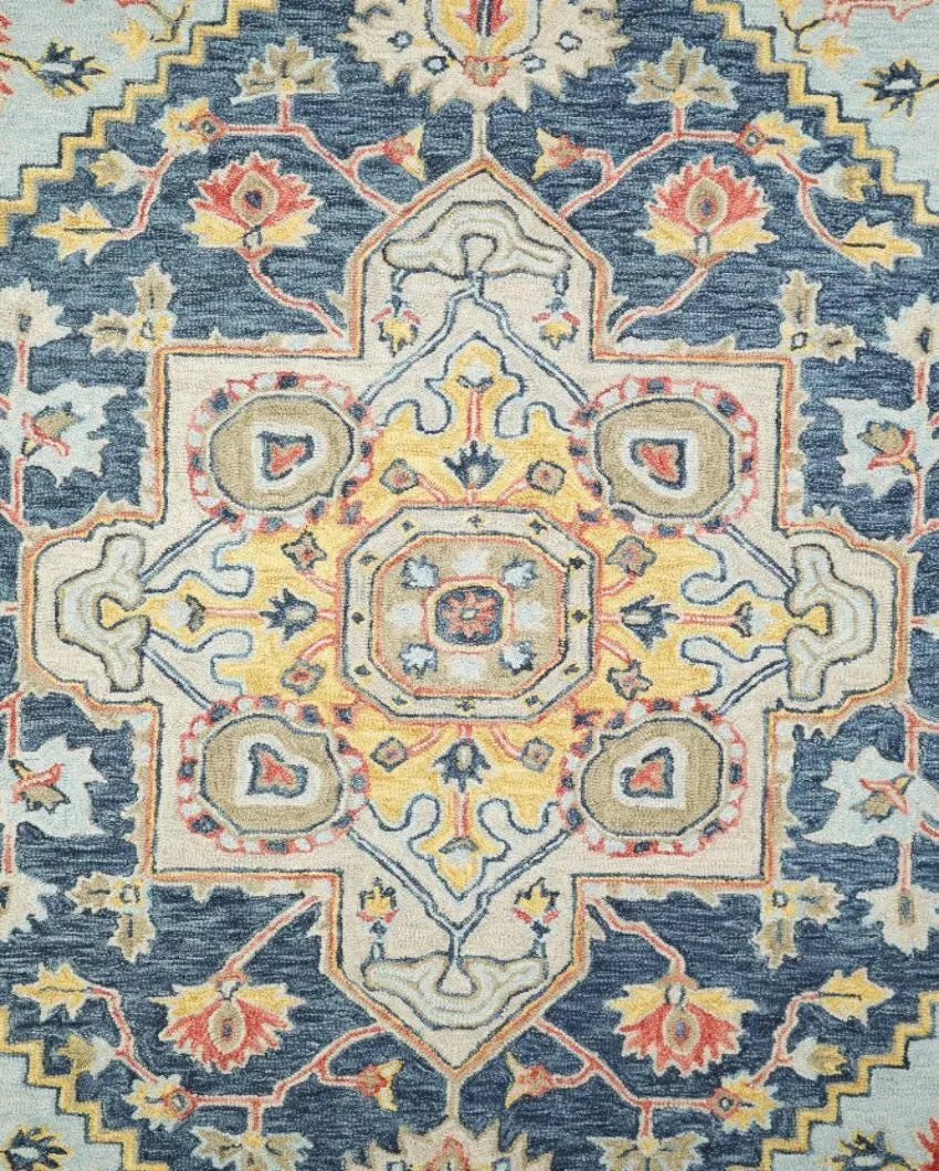 Traditional Hand Tufted Wool Carpet Timeless Elegance | 5 x 8 Feet