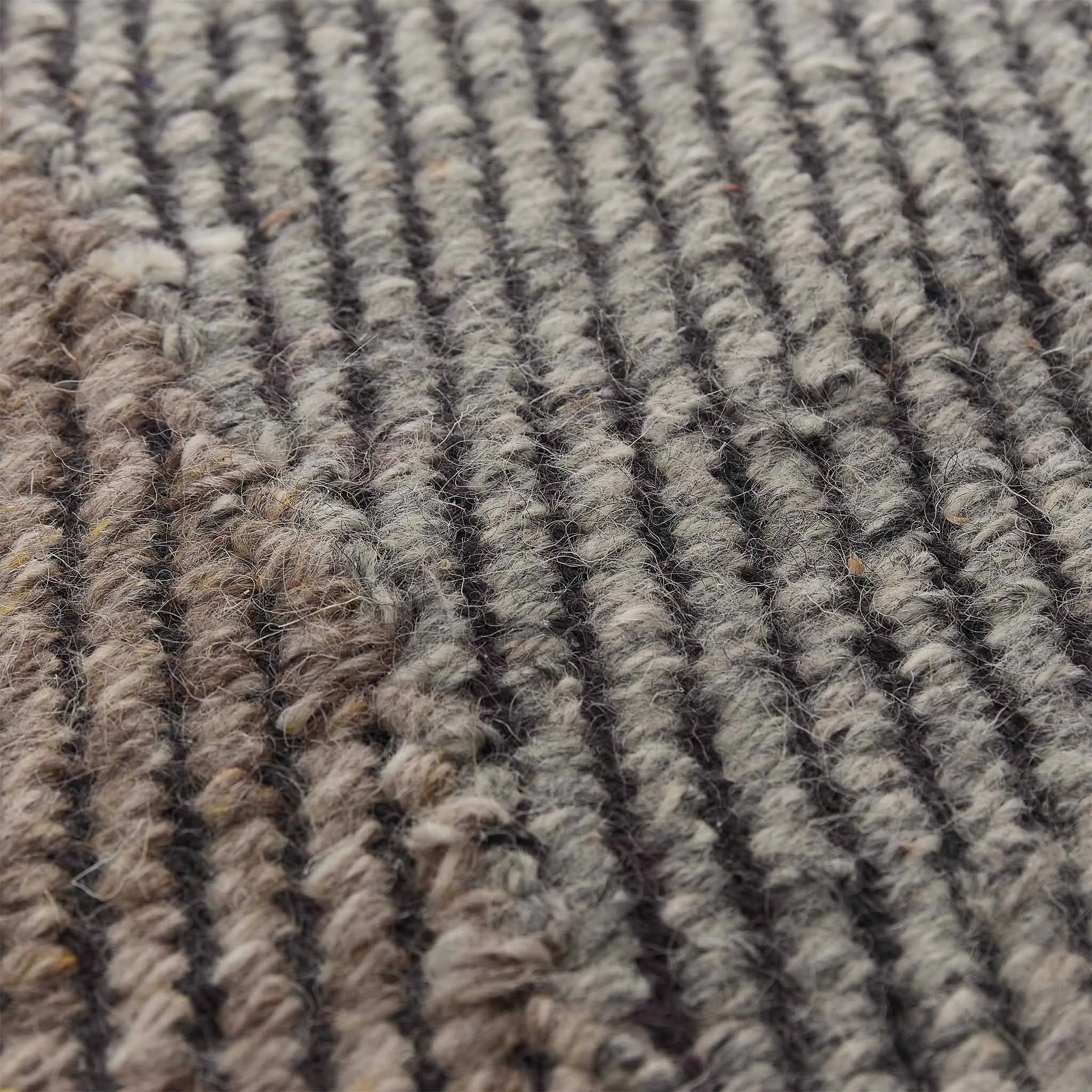 Umari Wool Rug [Charcoal melange/Grey melange/Grey brown melange]