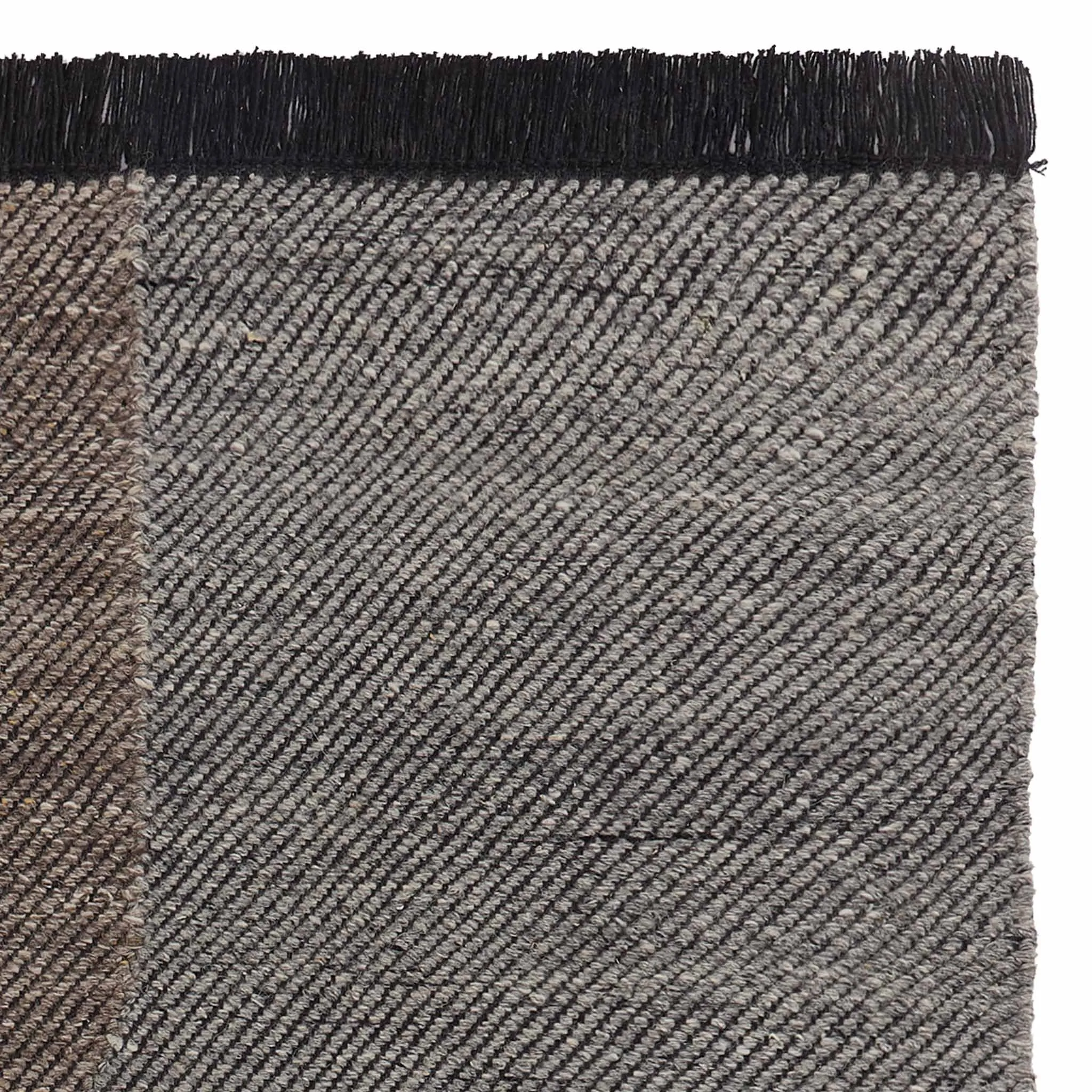 Umari Wool Rug [Charcoal melange/Grey melange/Grey brown melange]