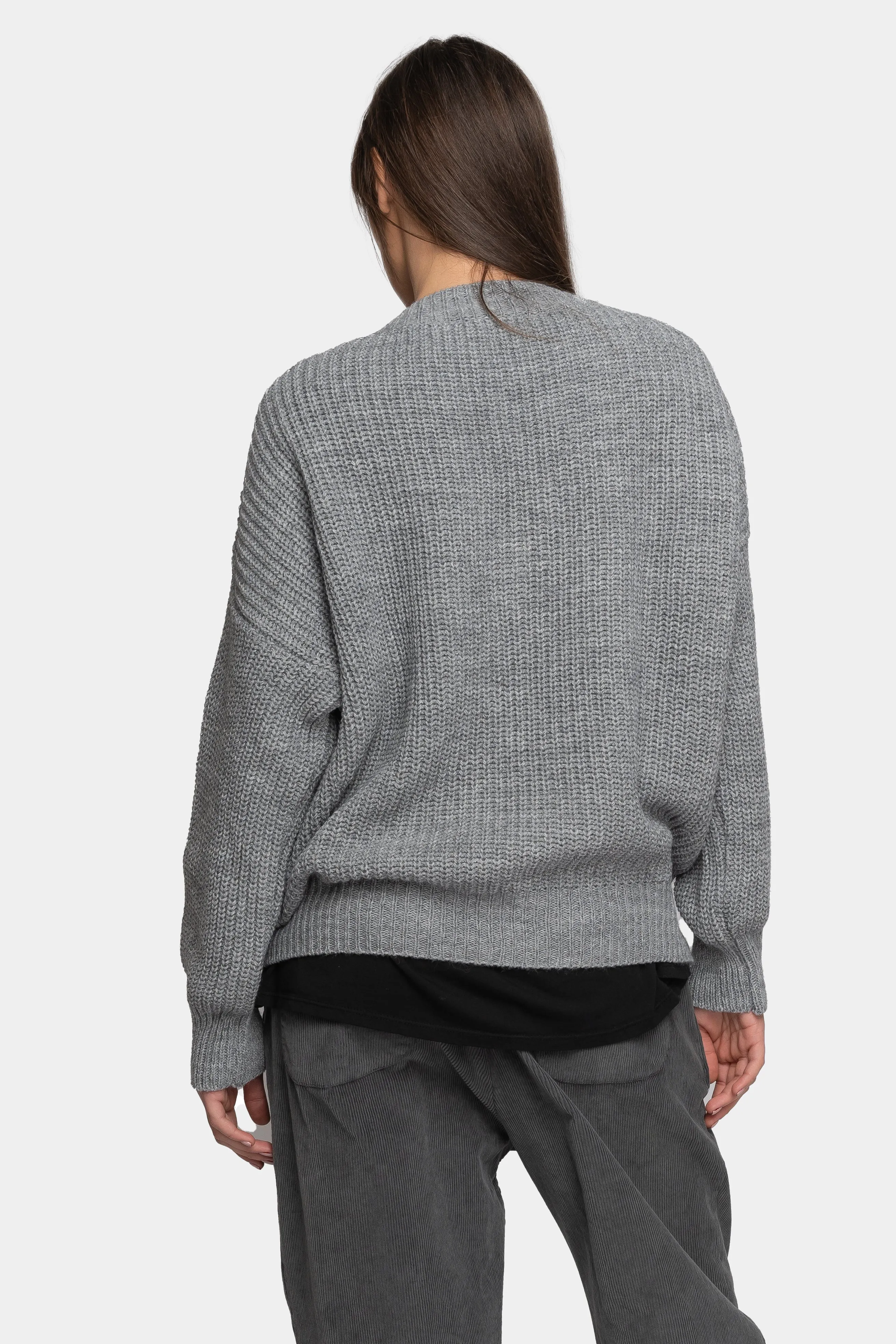 V Neck Knitted Sweater
