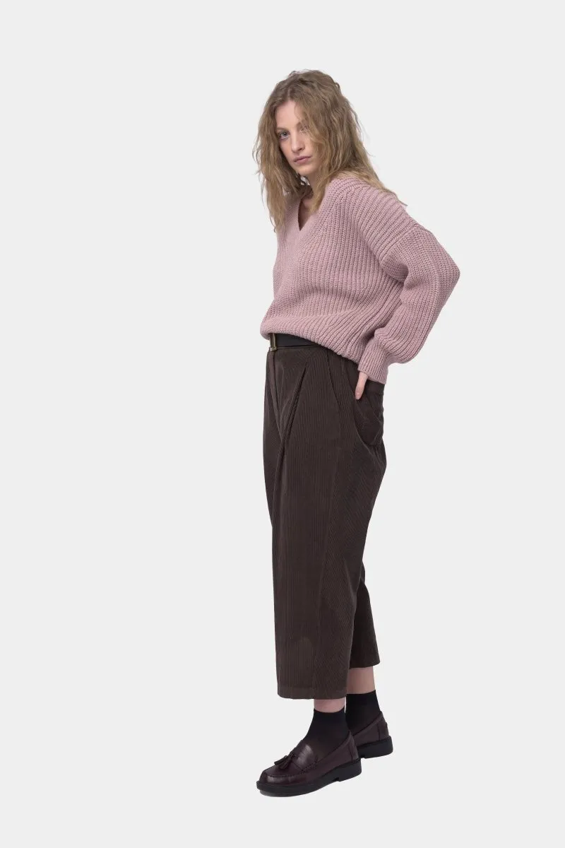 V Neck Knitted Sweater