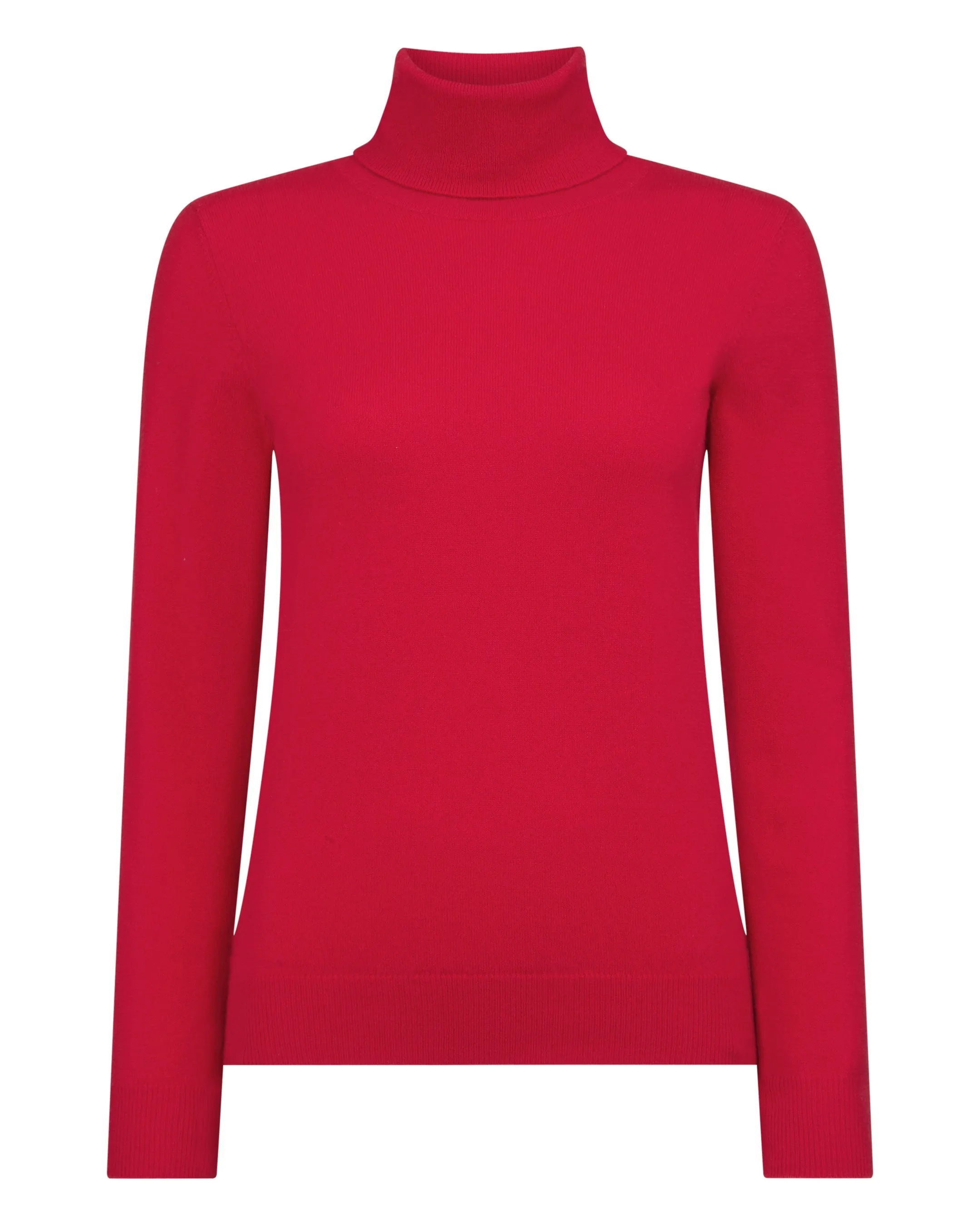 Women's Luna Turtle Neck Cashmere Sweater Riding Red